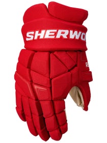 Sherwood Rekker NHL Team Stock Hockey Gloves-Detroit