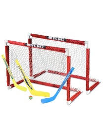 Mylec Deluxe Mini Hockey Goal Dual Set