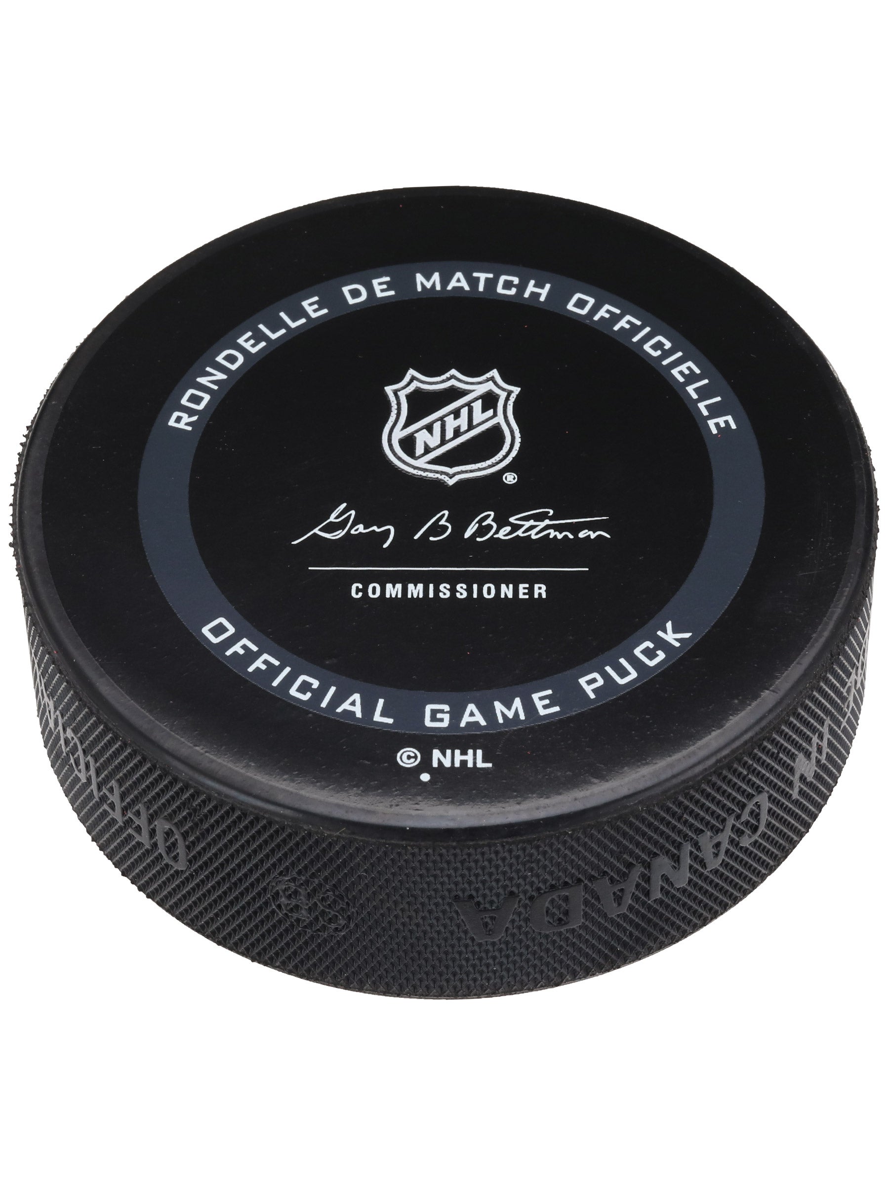 Inglasco Devils Official Game Hockey Puck in Cube 