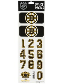 NHL Decal Set Boston Bruins Black Helmet