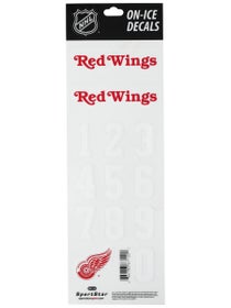 NHL Decal Set Detroit Red Wings Red Helmet