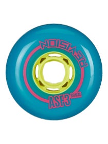 TronX Pavement 85A Roller Hockey Wheels – Outdoor Asphalt Hilo Cut 4-76mm/80mm – 4 Pack