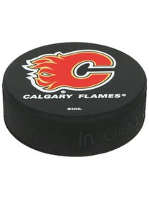 NHL Classic Logo Ice Puck Calgary Flames
