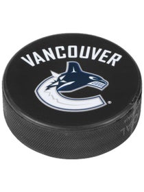 NHL Classic Logo Ice Puck Vancouver Canucks