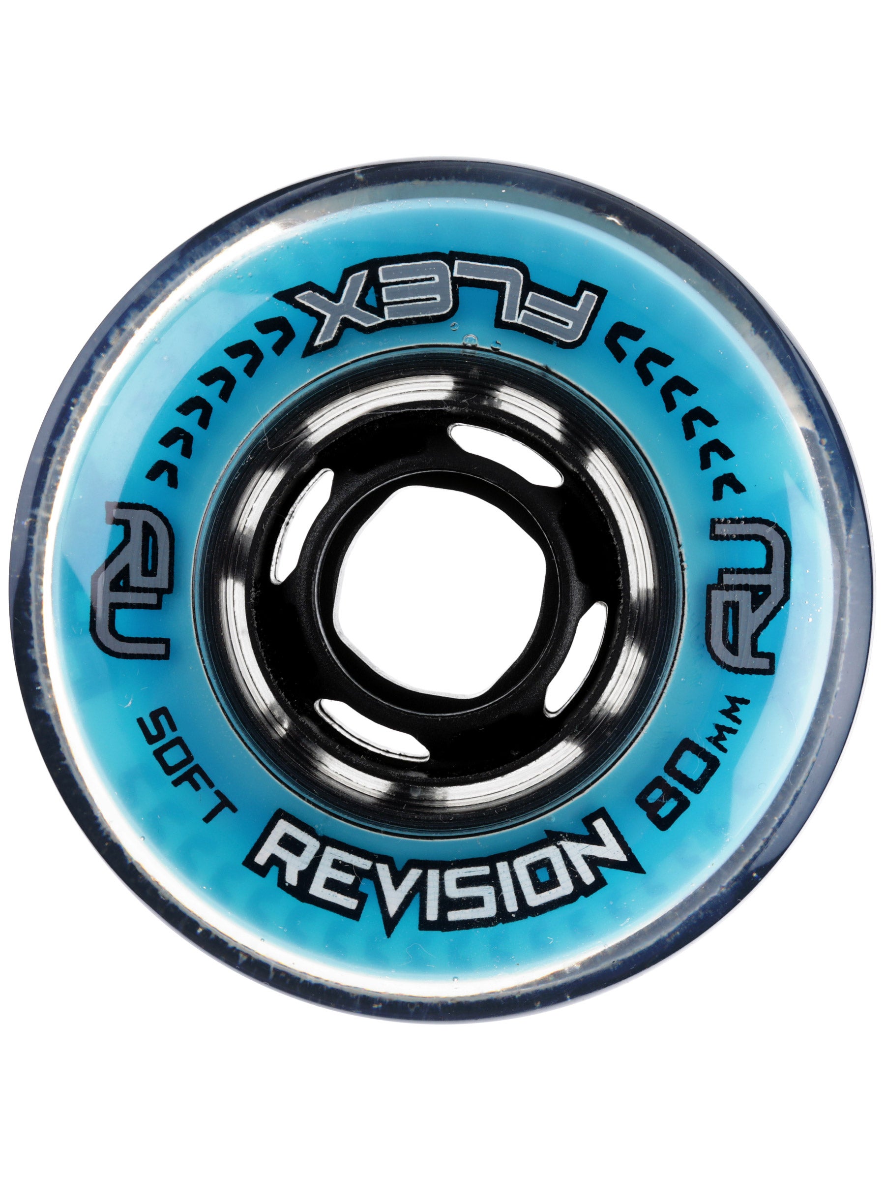 4-Pack Revision Wheels Inline Roller Hockey Flex Firm 80A 