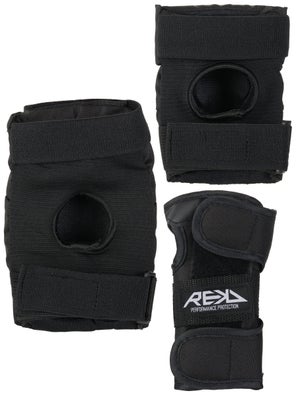 Kit de Protection Skateboard - REKD - Heavy Duty - Noir - Genoux, coudes, poignets - Mixte Kit de Protection Skateboard - REKD - Heavy Duty - Noir - Genoux, coudes, poignets - Mixte