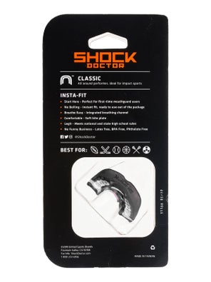 Shock Doctor Pro YOUTH 10 & Under Mouthguard, STRAPPED Smoke 6-pack