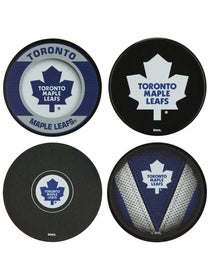NHL Team Logo Puck Coasters Toronto Maple Leafs