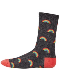 Sock It to Me Glitter Rainbow Crew Socks 