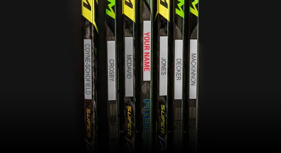 CCM Custom Stick Name Bar Pro Personalization