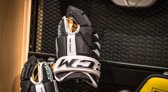 CCM Tacks AS-580 Hockey Gloves - Senior - Navy/White - 14.0