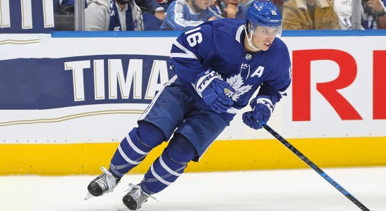 NHLPA Mitchell Marner #16 Toronto Maple Leafs Wood Player Mini Stick