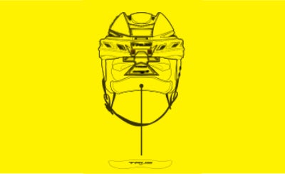 True Hockey Helmet Side Rear Pad graphic