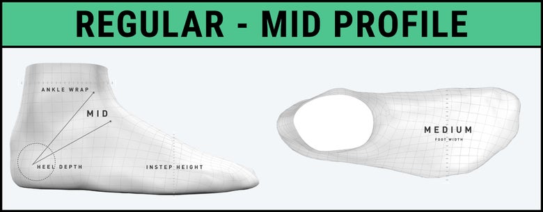 CCM Regular Skate Fit - Mid Profile graphic