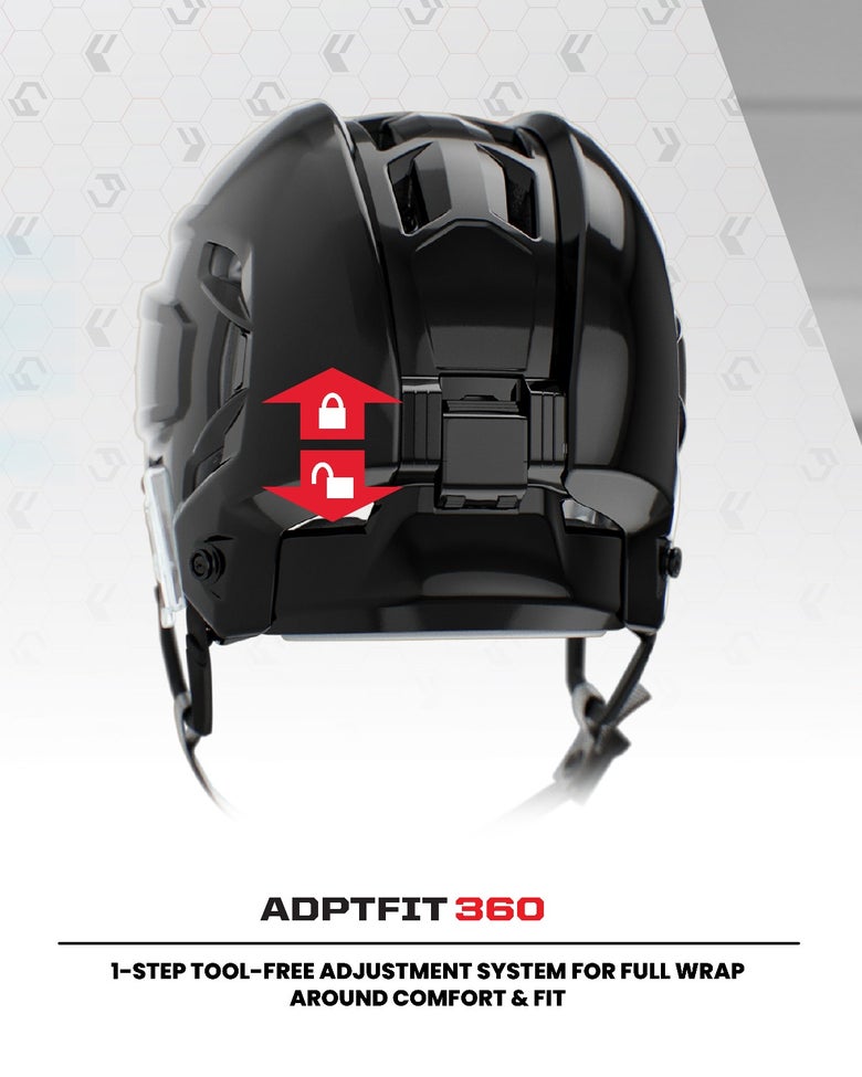 CCM Tacks 920 Helmet - AdaptFit 360 - 1-Step Tool-Free Adjsutment System for Full Wrap Around Comfort & Fit