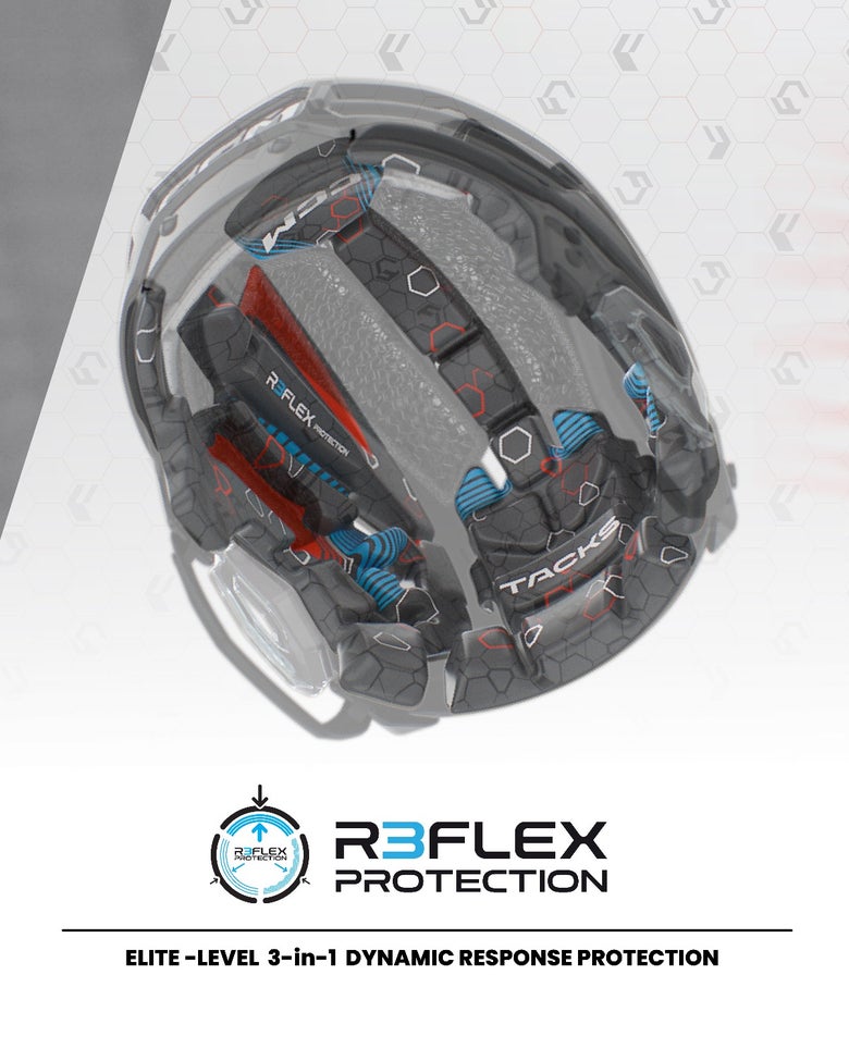 CCM Tacks 920 Helmet - R3FLEX Protection - Elite-level 3-in-1 Dynamic Response Protection