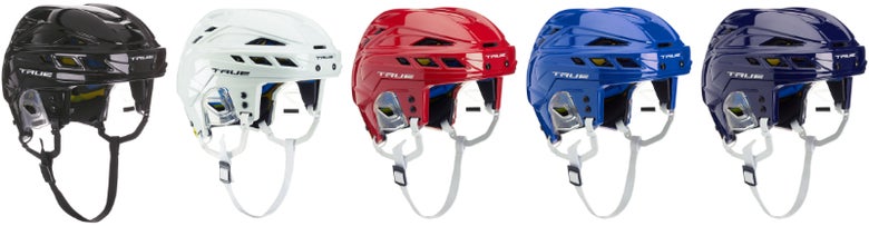 True Dynamic 9 Pro Helmet colors: black, white, red, royal and navy