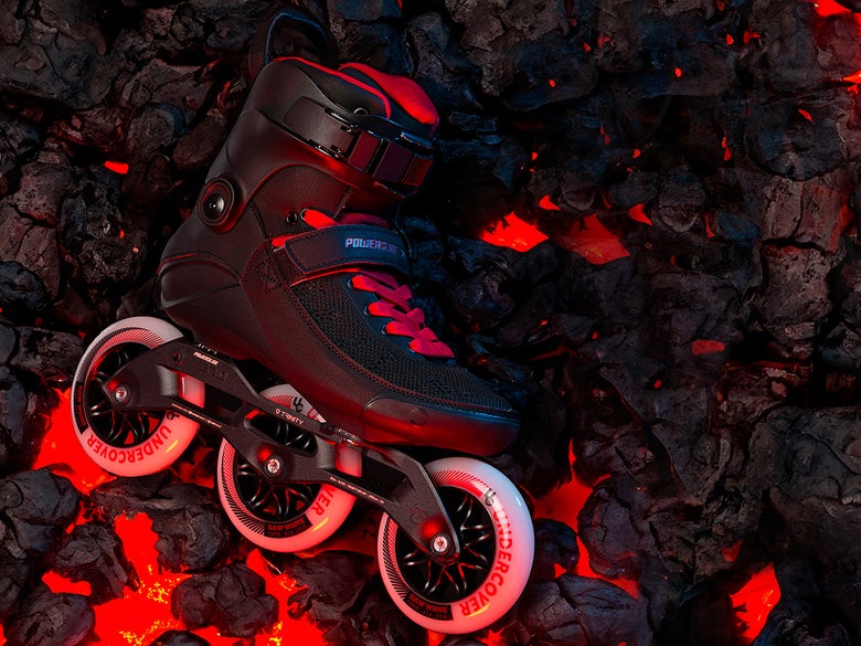 Powerslide Swell 110 Skates - Black Fire