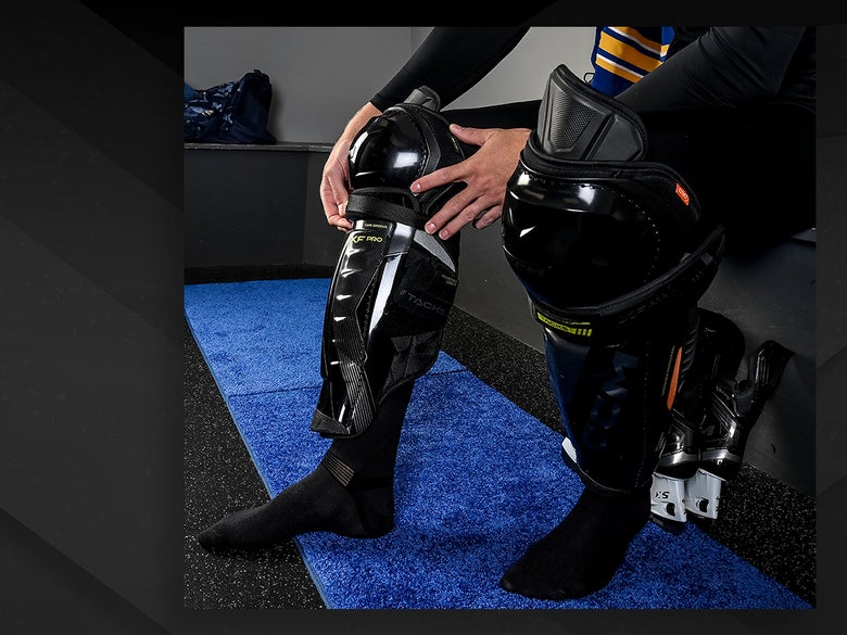 Best Hockey Shin Guards Header Graphic