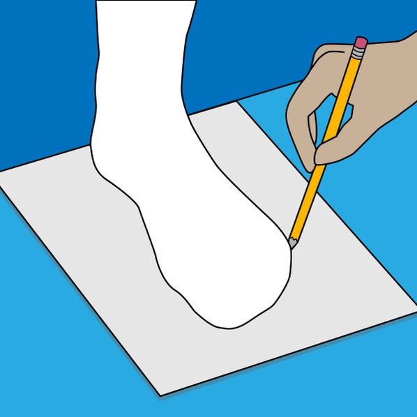 Drawing Around Your Foot Image