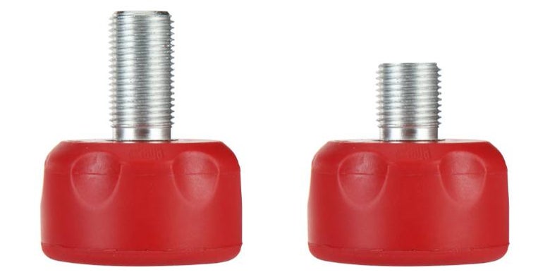 Two toe stops side by side