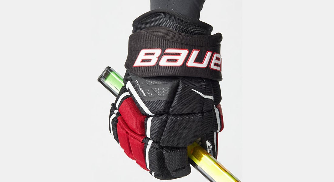 MTO 11 inch White/Black Bauer Supreme ONE.8 Hockey Glove Junior
